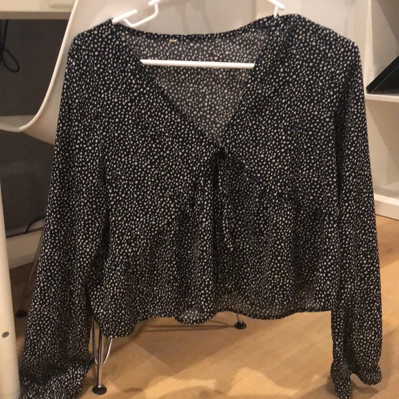 Polka dot long sleeve blouse - Picture 3 of 3
